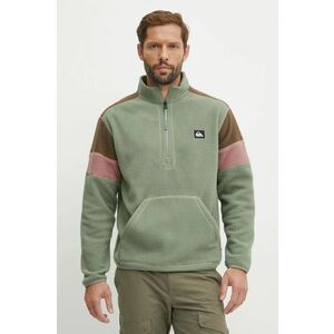 Quiksilver hanorac fleece Clean Coast culoarea verde, modelator, EQYFT04960 imagine