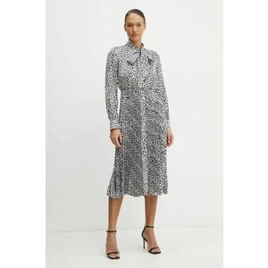 Karl Lagerfeld rochie culoarea alb, midi, evazati, A1W13020 imagine