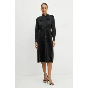 Karl Lagerfeld rochie culoarea negru, midi, evazati, A1W13020 imagine