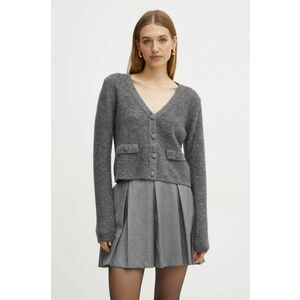 Morgan cardigan MFEUIL femei, culoarea gri, MFEUIL imagine