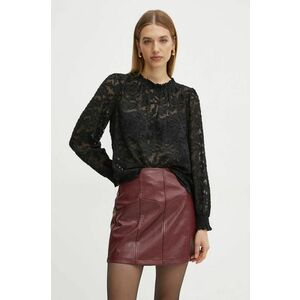 Morgan bluza OJOUR femei, culoarea negru, neted, OJOUR imagine