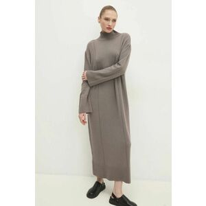 Answear Lab rochie culoarea bej, maxi, oversize imagine