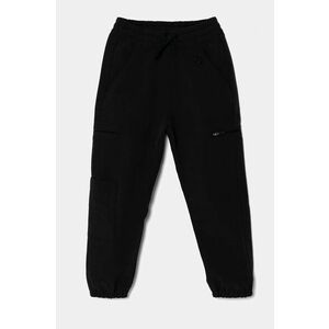 Abercrombie & Fitch pantaloni copii culoarea negru, neted, KI234-4088 imagine