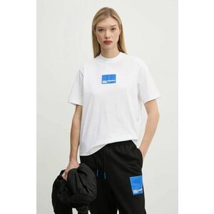 Karl Lagerfeld Jeans tricou din bumbac femei, culoarea alb, A1W17006 imagine