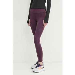 Reebok leggins de antrenament LUX Collection culoarea violet, neted, 100205687 imagine