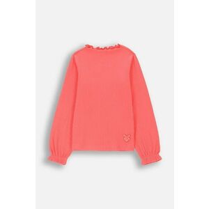 Coccodrillo longsleeve copii culoarea roz, cu turtleneck, HEARTS GIRL KIDS imagine