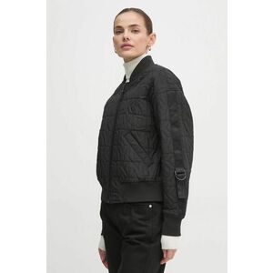 Dkny geaca bomber femei, culoarea negru, de tranzitie, P4MJ6Y20 imagine