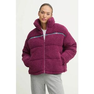 Billabong geaca Sherpa Puffer femei, culoarea violet, de iarna, EBJJK00141 imagine