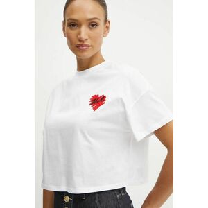 Karl Lagerfeld tricou din bumbac femei, culoarea alb, A1W17074 imagine