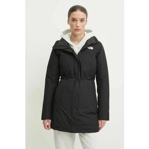 The North Face geaca de puf Brooklyn femei, culoarea negru, de iarna, NF0A4M8X4H01 imagine