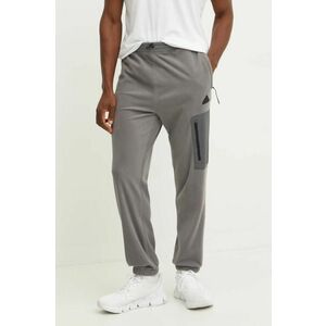 adidas pantaloni de trening City Escape culoarea gri, neted, IY1498 imagine