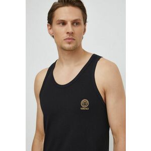 Versace tricou barbati, culoarea negru imagine