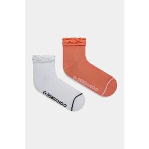 Converse sosete 2-pack femei, culoarea alb, E1306W-2001 imagine