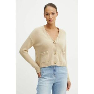 Weekend Max Mara cardigan din lână culoarea bej, 2425346042600 imagine