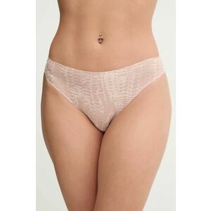 Chantelle tanga culoarea bej, C11D90 imagine