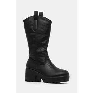 Koi Footwear cizme Wintu Long Chunky Western Boots culoarea negru, cu toc drept, ND90V imagine