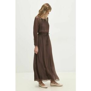 Answear Lab rochie culoarea maro, maxi, evazati imagine