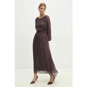 Answear Lab rochie culoarea bordo, maxi, evazati imagine