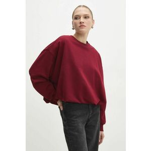 Answear Lab bluza femei, culoarea bordo, neted imagine