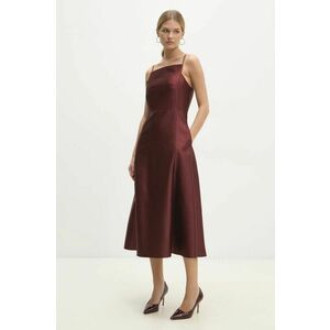 Answear Lab rochie culoarea rosu, midi, evazati imagine