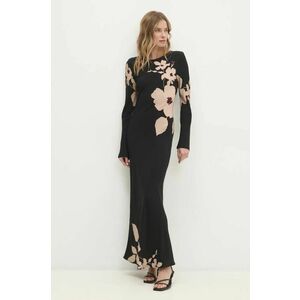 Answear Lab rochie culoarea negru, maxi, evazati imagine