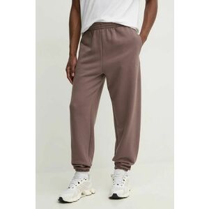 Karl Kani pantaloni de trening culoarea maro, neted, 60070002 imagine