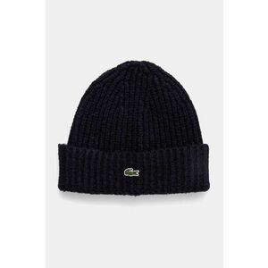 Lacoste caciula culoarea albastru marin, din tricot gros, RB1050 imagine