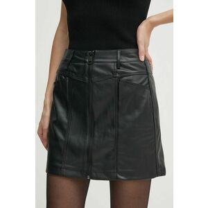 Dkny fusta culoarea negru, mini, evazati, DJ4K9500 imagine