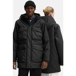 Rains geaca Askim Long Insulated Cargo Jacket W3T4 culoarea negru, de iarna, oversize, 15930-01 imagine