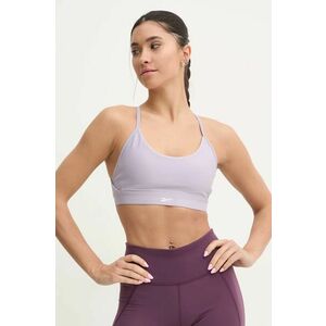 Reebok sutien sport LUX Collection culoarea violet, neted, 100206204 imagine