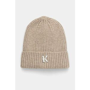 Karl Kani caciula culoarea bej, din tricot gros, 70200021 imagine