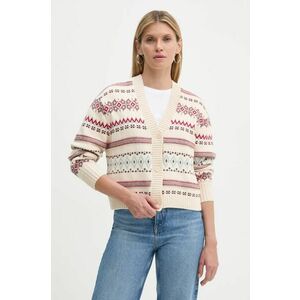 Levi's cardigan din amestec de lana culoarea bej, A8899 imagine