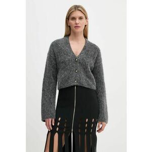 Nanushka cardigan din lana HENNY culoarea gri, NW24FWSW44497 imagine