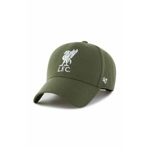 47 brand șapcă din amestec de lână Liverpool FC culoarea verde, cu imprimeu, EPL-MVPSP04WBP-SWA imagine