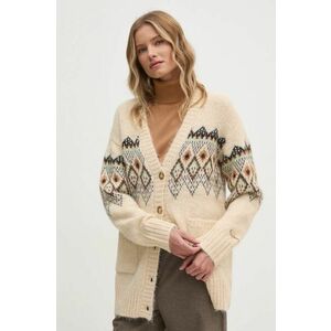 Pepe Jeans cardigan din amestec de lana HELIA culoarea bej, PL702195 imagine