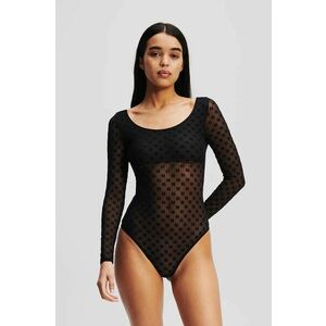 Karl Lagerfeld body culoarea negru, dantela, modelator, A1W47067 imagine