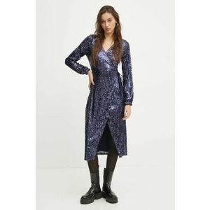 Superdry rochie culoarea albastru marin, mini, drept, W8011701A-GOU imagine