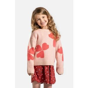 Coccodrillo pulover copii culoarea roz, HEARTS GIRL KIDS imagine