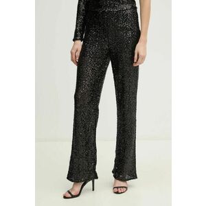 Pepe Jeans pantaloni ANGIE femei, culoarea negru, drept, high waist, PL211795 imagine