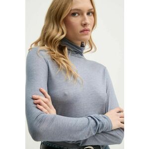 Sisley longsleeve din amestec de lana cu guler, 3N1WL2100 imagine