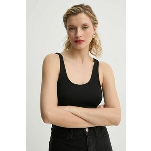 By Malene Birger top din bumbac ANISA culoarea negru, Q71679010Z imagine