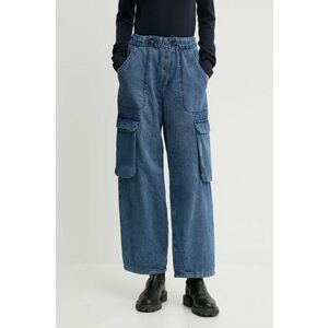 G-Star Raw pantaloni de bumbac drept, high waist, D25321-D759 imagine