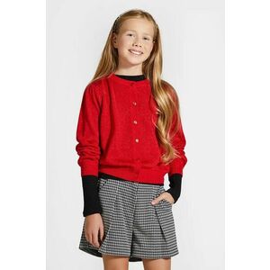 Coccodrillo cardigan copii culoarea rosu, light, ELEGANT JUNIOR GIRL imagine