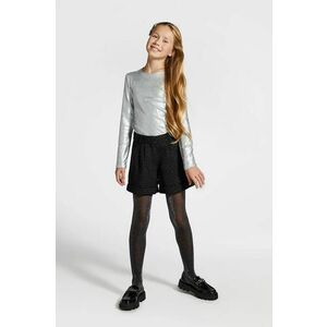 Coccodrillo pantaloni scurti copii culoarea negru, cu imprimeu, ELEGANT PARTY GIRL imagine