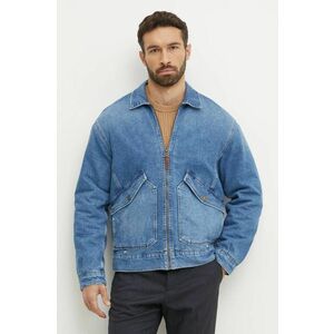 Pepe Jeans geacă din denim EMMETT AZURE bărbați, de tranziție, oversized, PM403072 imagine