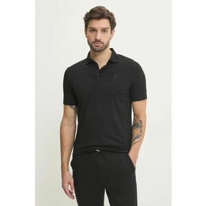 Karl Lagerfeld tricou polo barbati, culoarea negru, neted, 500221.745750 imagine