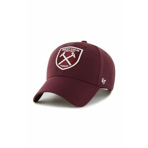 47 brand sapca West Ham United FC culoarea bordo, cu imprimeu, EPL-MVPSP17WBP-KM imagine