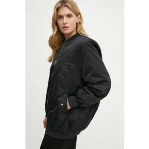 Elisabetta Franchi geaca femei, culoarea negru, de tranzitie, oversize, PI74D46E2 imagine