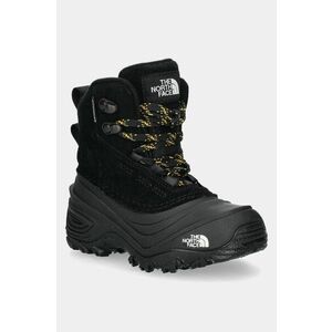 The North Face pantofi din piele intoarsa pentru copii CHILKAT V LACE WP culoarea negru, NF0A7W5YKX71 imagine