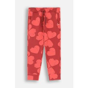 Coccodrillo pantaloni de trening pentru copii culoarea bordo, modelator, HEARTS GIRL KIDS imagine